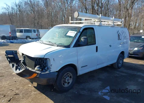 2006 GMC Savana Work Van z USA, uszkodzony, nr VIN 1GTGG25V361246683
